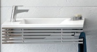 Порцеланов бял умивалник Polyrail 55 Inox 55х35см
