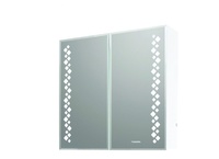 ПВЦ Огледален шкаф Куба 70x65x17см