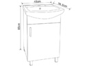 Долен PVC шкаф за баня ICP 4535 NEW (1)