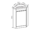 Долен PVC шкаф за баня ICP 4040 NEW (1)