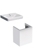 Конзолен шкаф Geberit Smyle Square и мивка Smyle Square