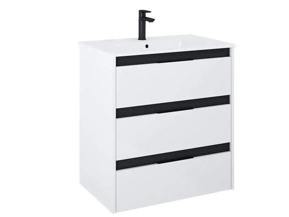 Конзолен шкаф за баня Unik White Glossy