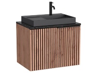 Мебели за баня Unik Horizon Black 70см