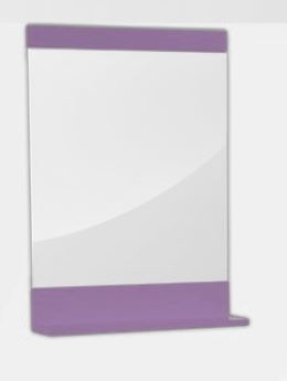Кристално огледало с рамка и полица VIOLET