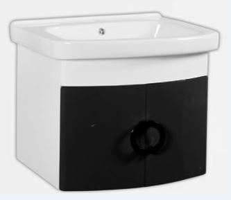 Долен PVC шкаф Black and White