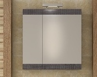 Огледален горен шкаф Magnolia 55 Dark Grey 55х12х55см