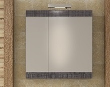 Огледален горен шкаф Magnolia 55 Dark Grey 55х12х55см