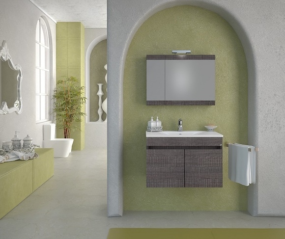Комплект шкафчета за баня Magnolia 75 Dark Grey